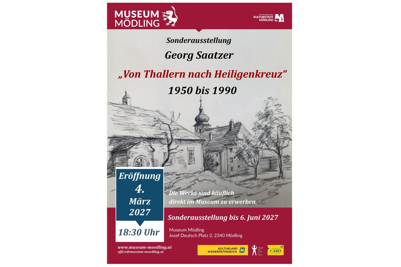Plakat zur Ausstellung von Georg Saatzer